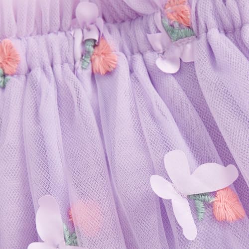 Toddler Girl Slip Dress Floral Embroidery Butterfly Sleeveless A-Line Dress Tulle Princess Dress Summer Clothes3