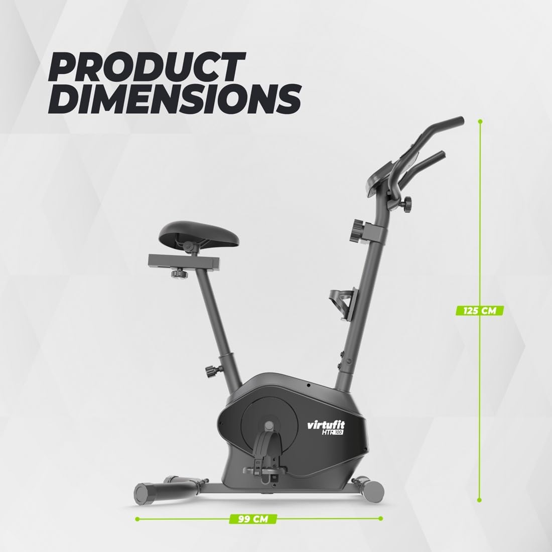 VirtuFit Rower treningowy z serii – rower fitness do domu – rower treningowy – rower wewnętrzny (HTR 100)