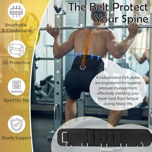 5 D-Rings Dip Belt with 30.7" Adjustable Nylon Strap for Pull Up by Archerest - Used condition - Image 7