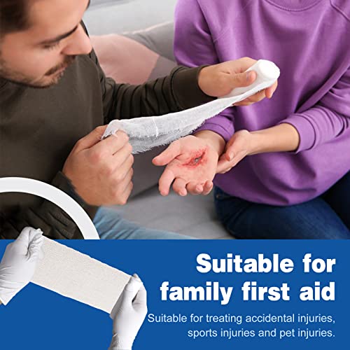 image for AZEN 30 Pack Gauze Rolls Bandages, 4 in x 4.1 Yards, Premium Medical S