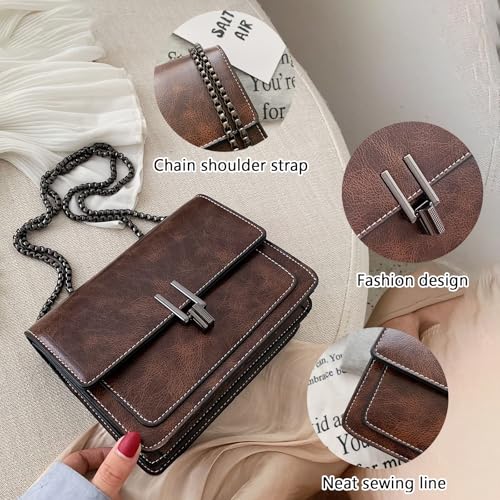 Image of Travistar Crossbody Bags for Women Small Handbags PU Leather Shoulder Bag Purse Evening Bag Quilted Satchels with Chain Strap