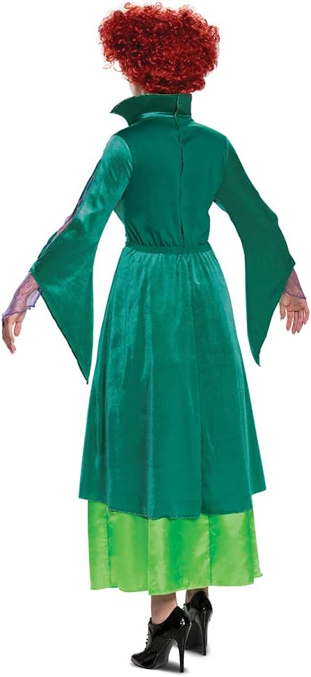 Disguise womens Winifred Sanderson Costume, Deluxe Official Disney Hocus Pocus Costume Winnie Dress - Image 2
