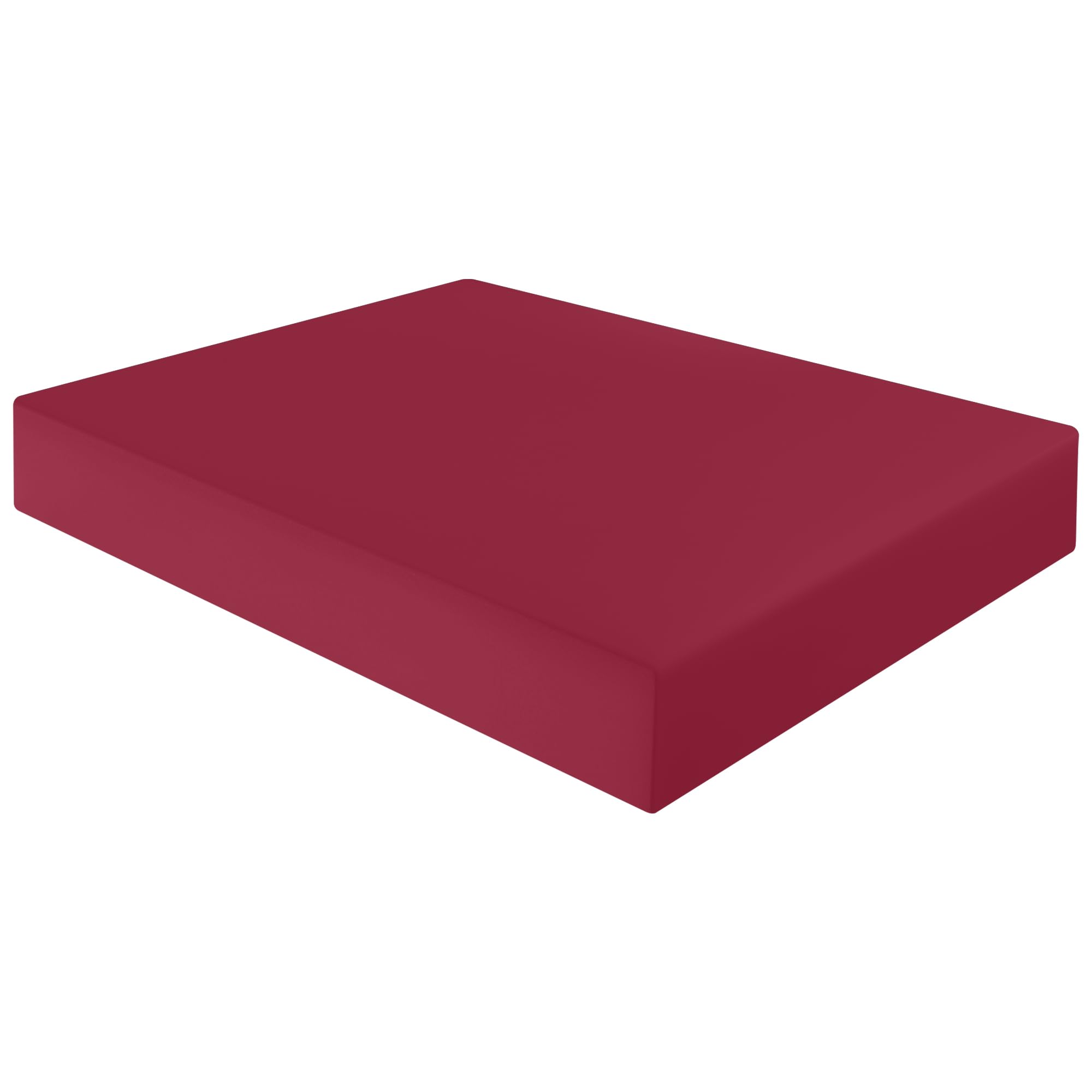 HOME ACE Red Extra Deep Non Iron King Size Fitted Sheets Polycotton Fitted Bed Sheets, Poly Cotton Deep Kingsize Bed Sheet Fitted, 16”/40CM King Size Fitted Sheet