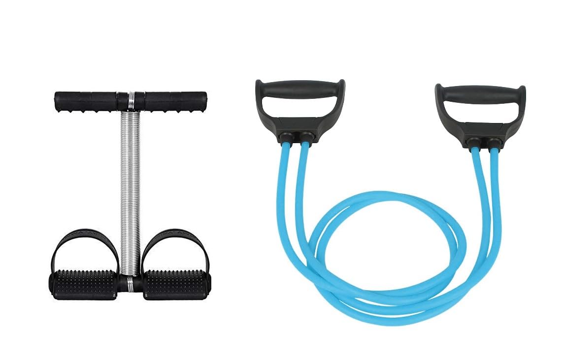 ALN® Toning Tube With Single Spring Tummy Trimmer, Rubber Band, Resistance Tube for Workout, Comfortable and Flexible Use for Gym, Yoga, and Other Fitness Activity-image-16
