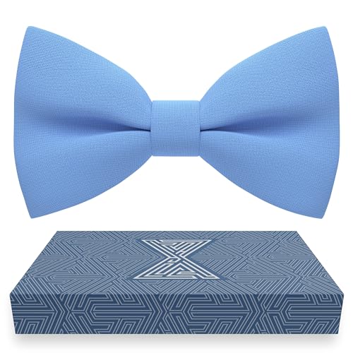 Image of Bow Tie House Mens Bowties Pre-tied Shape Clip on Bowtie Solid Men Formal Wear for kids, baby boys, toddler any age bow ties