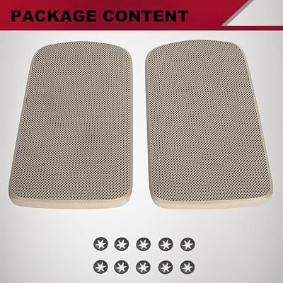 HECASA Replacement Rear Speaker Grille Covers Compatible with 2002-2006 Toyota Camry Pair For Left and Right Side Beige Replacement for T1A-04007-521AA-E0