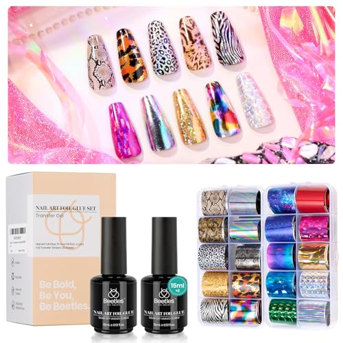 Beetles Nail Foil Glue Nail Art Foil Glue Gel for