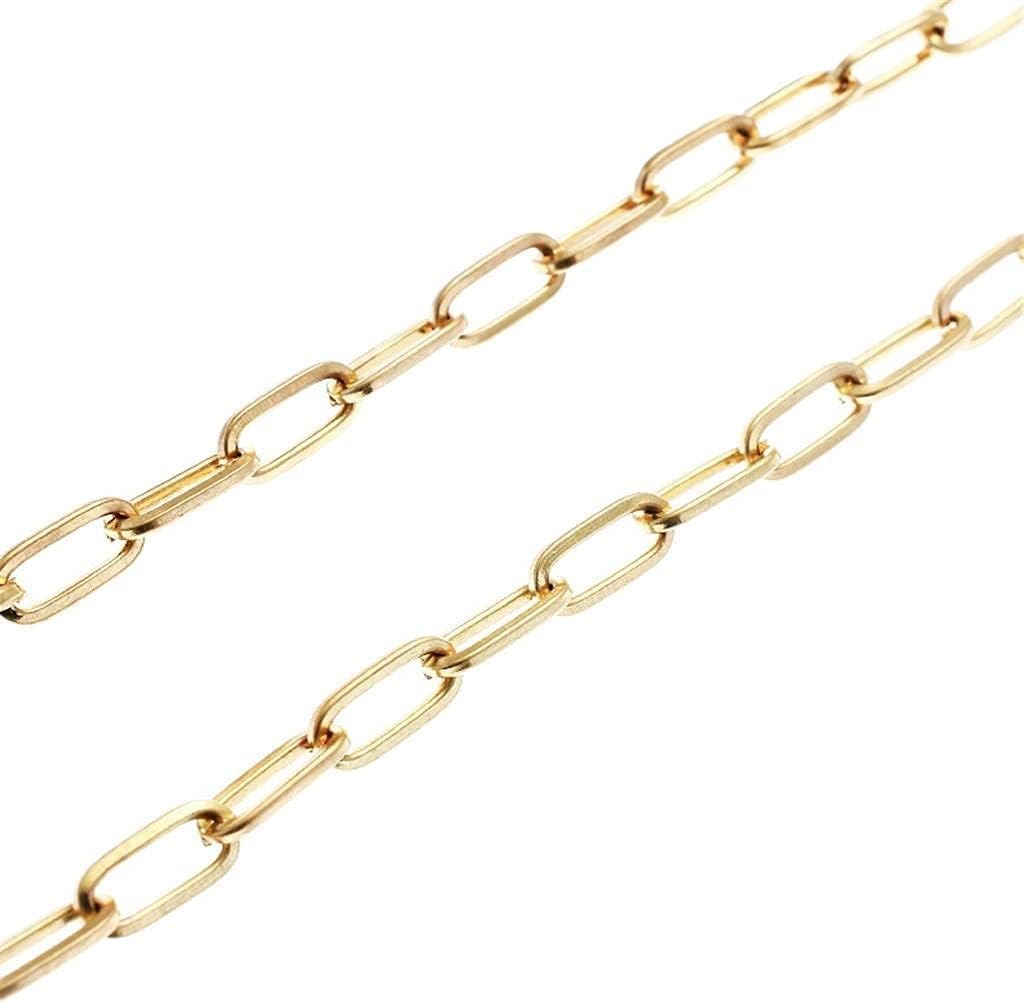 Eyeglass Chains String Holders for Women Men Gold Link Necklace Around Neck Glasses Mask Chain Lanyard Eyewear (Color : Gold, Size : 70cm)