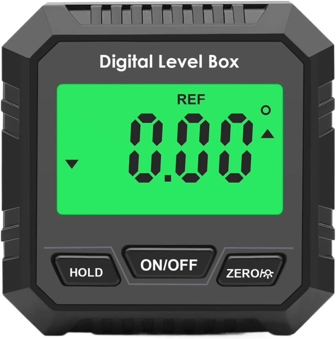 Digital Angle Finder, Digital Angle Finder Level Box Protractor Bevel Ruler Gauge Inclinometer With Magnetic Based Backlight,Angle Finder(Black-with-spray)