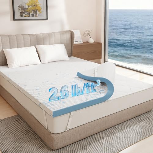 OhGeni Queen Size Gel Memory Foam Mattress Topper