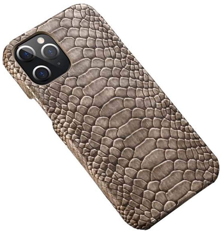Coque iPhone 11 Pro effet python GUMMMY, étui simili-cuir chic avec protection écran et caméra