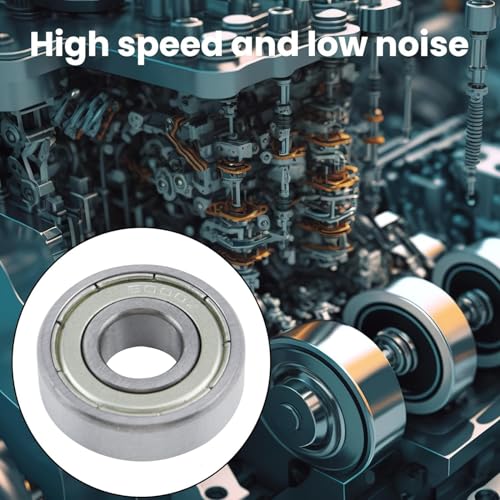 Image of Antrader 10Pcs 6000Z Deep Groove Ball Bearings, 10 x 26 x 8mm | Metal Shielded Precision Bearings for Motors, Skateboards & Wheels