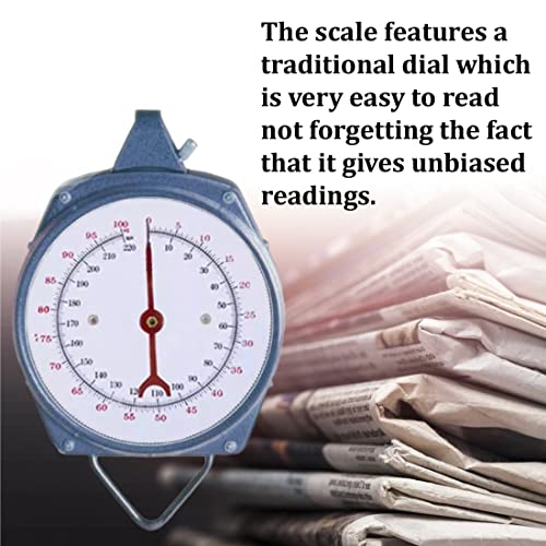 Image of Prem Traders Manual Hanging 100 Kg Weighing Scale Machine Easy To Read Display | Kata 100Kgs Commercial Weight Scale, Analog Scale, Non-Electronic Scale, Mechanical Scale, 100kg Capacity Scale (Grey)