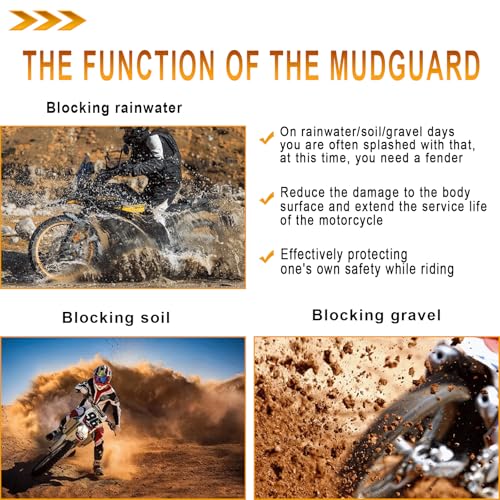Image of Motorcycle Front Mudguard Extender Extension Fender Bracket Replacement for Tiger 1200 Rally Pro 2022 2023 Tiger 1200 Rally Explorer 22-23 Wheel Mudguards Splash Guard Cover (Type B)