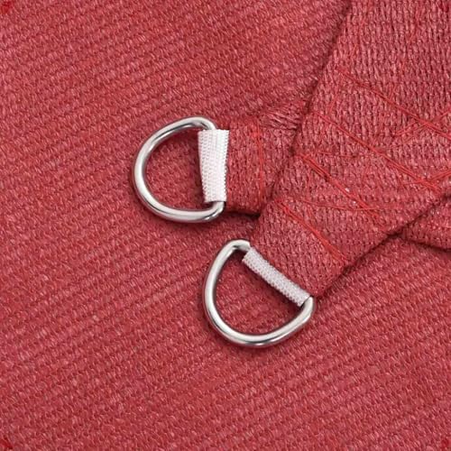 vidaXL Sonnensegel Sonnenschutz Windschutz Sonnendach UV Schutz Sonnenschutzsegel Schattenspender Garten Terrasse Balkon 160g/m&sup2; Rot 3x6m HDPE