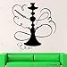 YFKSLAY Vinilo Decorativo cachimba Cultura Oriental Fumar Vinilo Decorativo árabe Vinilo Decorativo 56x59cm