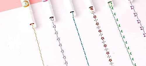 Miniatura 2 de 6 Curve Highlighter Pen Set 6 Curve Pens Highlighters Curve Highlighter Pen Journal Planner Pens For Art Office School Supplies Fine Tips 6 Color