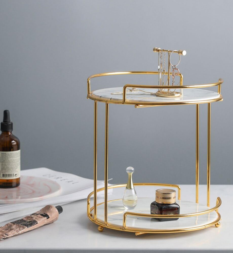 See full amazon price history chart for Next In Crafts Metal Bathroom Organizer with 2 Compartments and Gold Plated Table Top Holder Organizer Best for Dressing Table, Round Gold Next In Crafts Metal Bathroom Organizer with 2 Compartments and Gold Plated Table Top Holder Organizer Best for Dressing Table, Round Gold (B0C8N4SJQF) Amazon Price History, Amazon Price Tracker