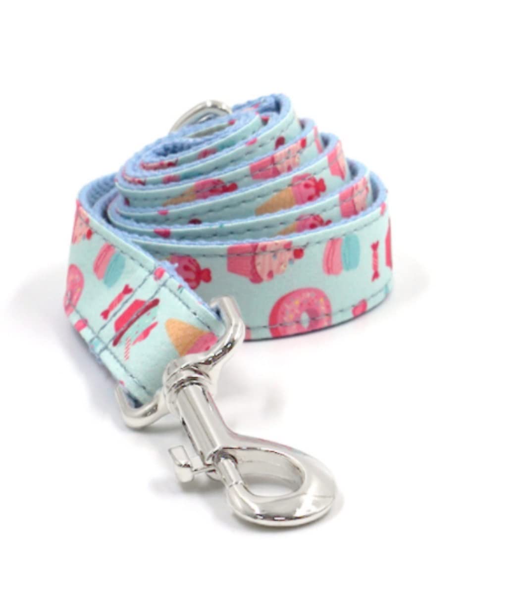 Morbido Guinzaglio Per Cani Set Collare E Guinzaglio Per Cani Con Motivo A Ciambella Per Collana Confortevole Forniture Per Animali Per Morbido Antiscivolo Flexi(23-30cm)