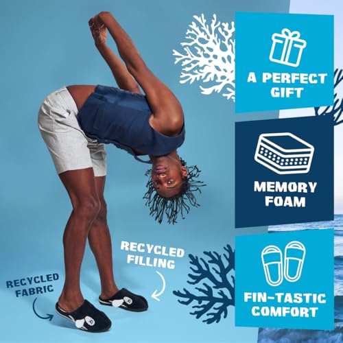 Coddies Orca Slippers | Plush Fish Shoes - Animal House Slides - Memory Foam - Funny Gag Gift for Men, Women & Kids4