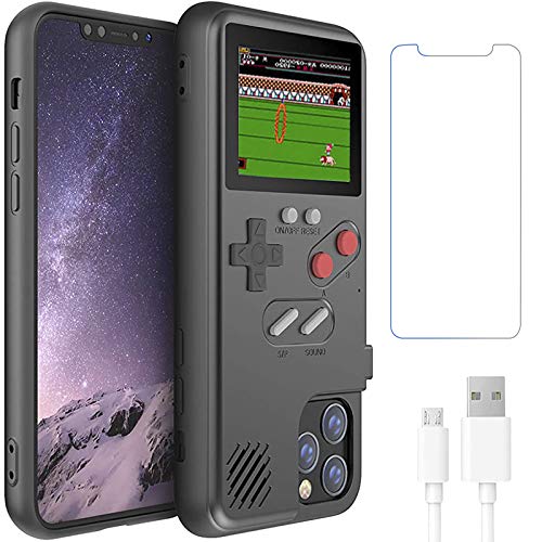 Gameboy Case for iPhone 11 Only,Handheld Retro 168 Classic Games,Color Video Display Game Case for iPhone,Anti-Scratch Shockproof Phone Cover for iPhone WeLohas