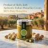 Alma Gourmet 100% Pistachio Butter Pure Pistachio Paste, Unsweetened Pistachio Cream Spread, Single Ingredient Nut Butter, Perfect for Baking, Ice Cream & Dubai Chocolate Recipes, Imported from Sicily Italy, 6.7 oz (190g)