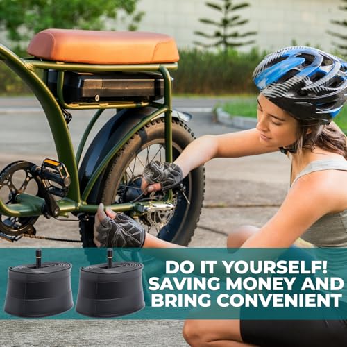MetersGod 2 Pcs,Premium 20x4.0 Fat Bike Tubes,Compatible for 20x4.0 to 4.5 Electric Fat Bike Tire,with 32mm Schrader Valve,Butyl Rubber,Used for Mountain,City and Road Fat Bikes by MetersGod - Image 6