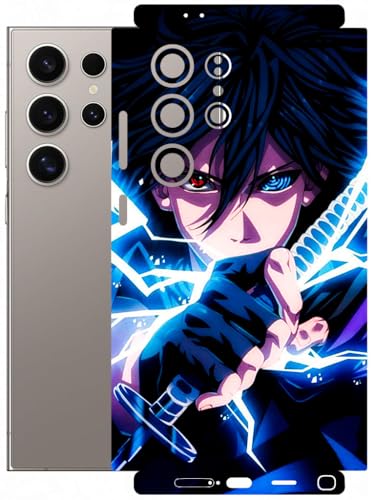 Image of AtOdds - Full Body Back Screen Guard Protector Film - Lamination Wrap Skin Sticker Compatible with Samsung Galaxy S24 Ultra | Scratchproof Matte Finish (Anime 42)