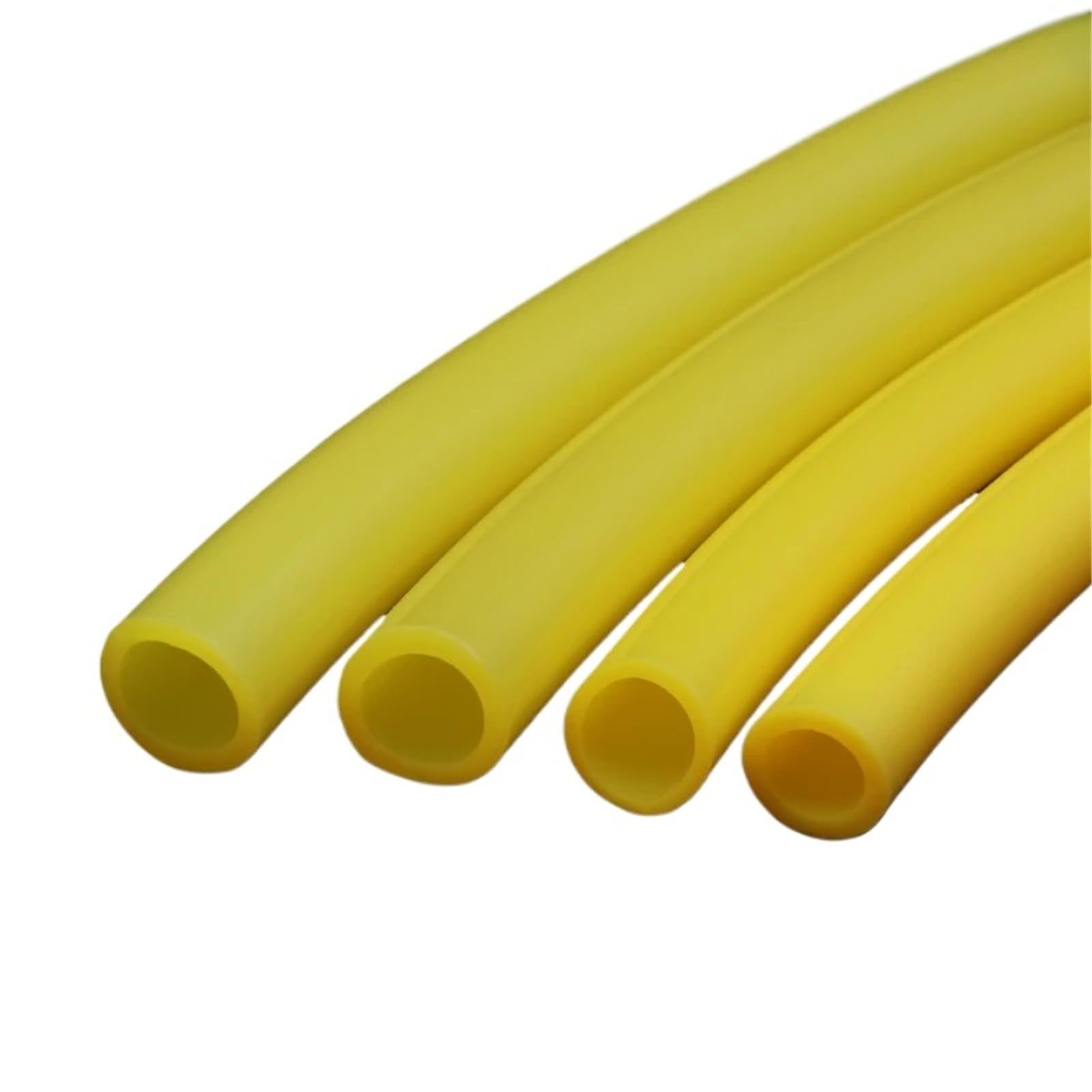 Tubo de silicona amarillo 1/3/5/10M ID 0,5~25mm flexible resistente a altas temperaturas