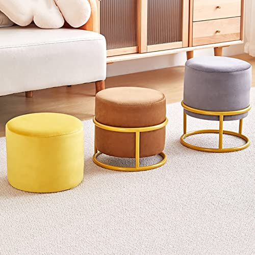 Cube ottoman avec pieds en métal pour sublimer votre coin coiffeuse - 7
