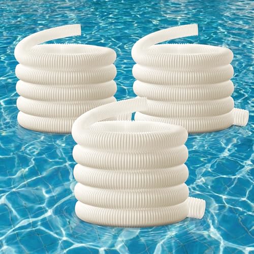 3 Pack Pool Cleaner Parts 9-100-3102 Compatible with Polaris 360, 6 FT Pool Cleaners Hose for Pressure-Side Pools Cleaner 1-1/2" Diameter, Quality Replacement Hose for Long Lasting Use