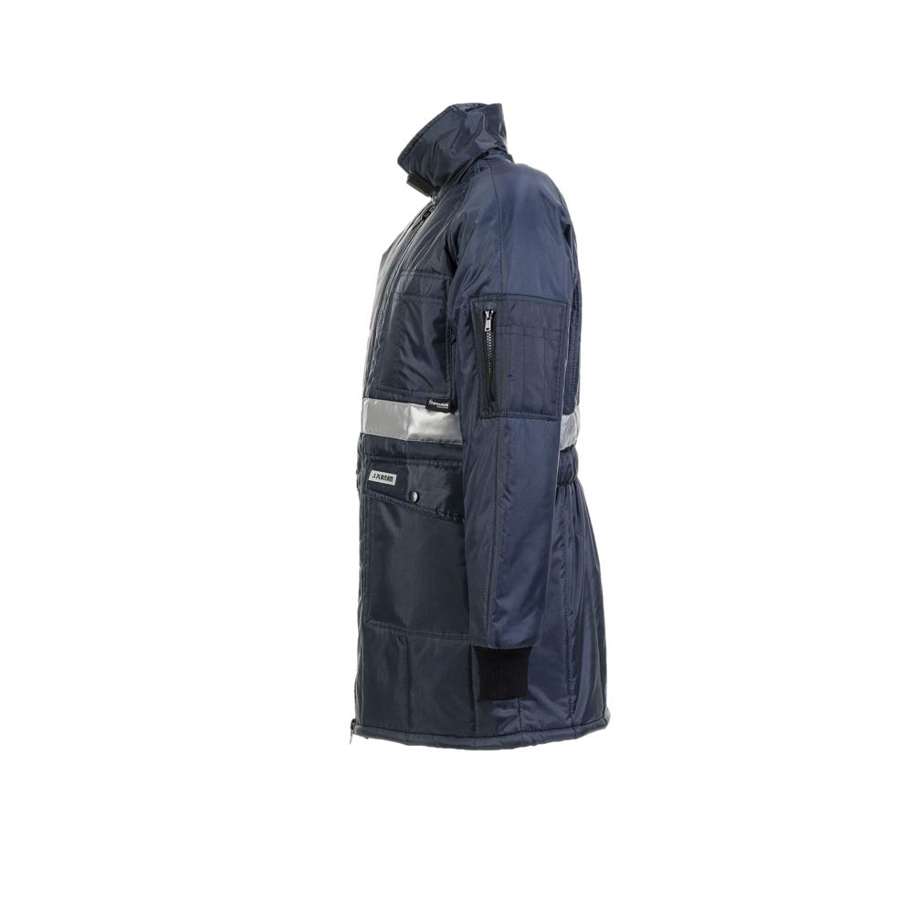 Planam 5131056 Kühl/Gefrierhaus Gefrierhaus Parka, Marine/Innenfutter Kornblau, Größe XL