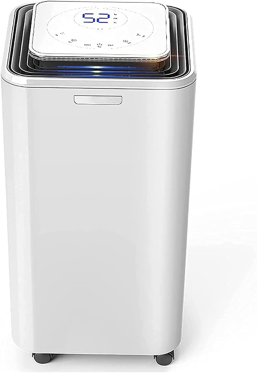4500 Sq. Ft Dehumidifier for Home Basements Bedroom Garage Removes 9 Gallons Moisture/Day with Continuous Drain Hose 0.5 Gallons Water Tank and Four Air Outlets
