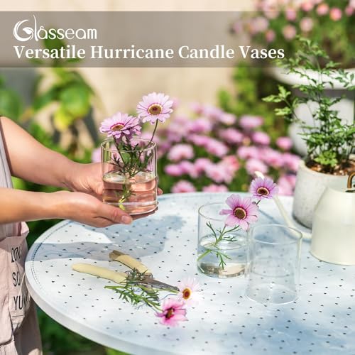Glasseam-Cylinder-Vases-for-Centerpieces-Set-of-6-Clear-Glass-Vases-for-Flowers-Modern-Small-Floating-Candle-Vase-Decor-Decorative-Hurricane-Candle-Holders-for-Home-Wedding-Table-Decorations-4in