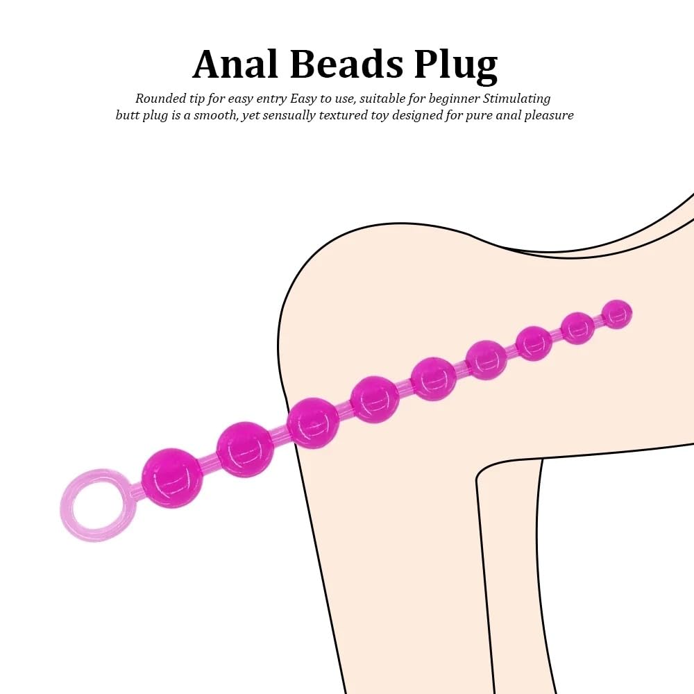 Plug anale Principianti Perline anali di plastica Per Wome Uomini Giocattoli adulti del sesso Gay Stimolatore dell'ano Prosato Massaggio Buttplug Perline anali G spot Orgasmo Puntelli