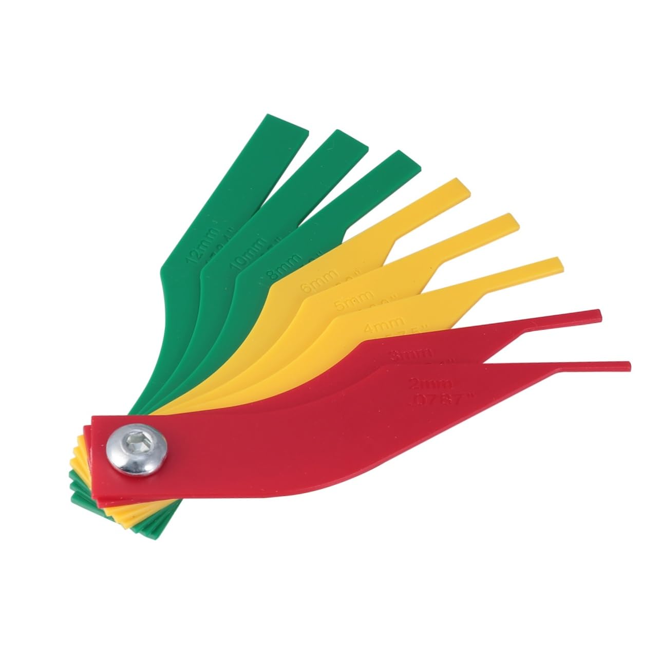 OSOLADY Brake Pad Measurement Tool Brake Pad Scale Accurate Reading Automotive Gauge