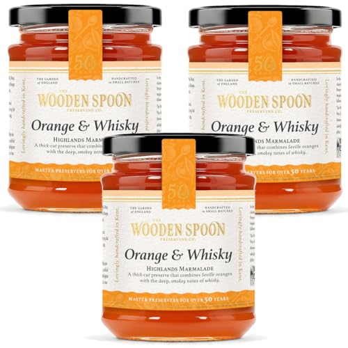 The Wooden Spoon Preserving Company - 'Highlands' Orange & Whisky Marmalade - 227g - Pack of 3