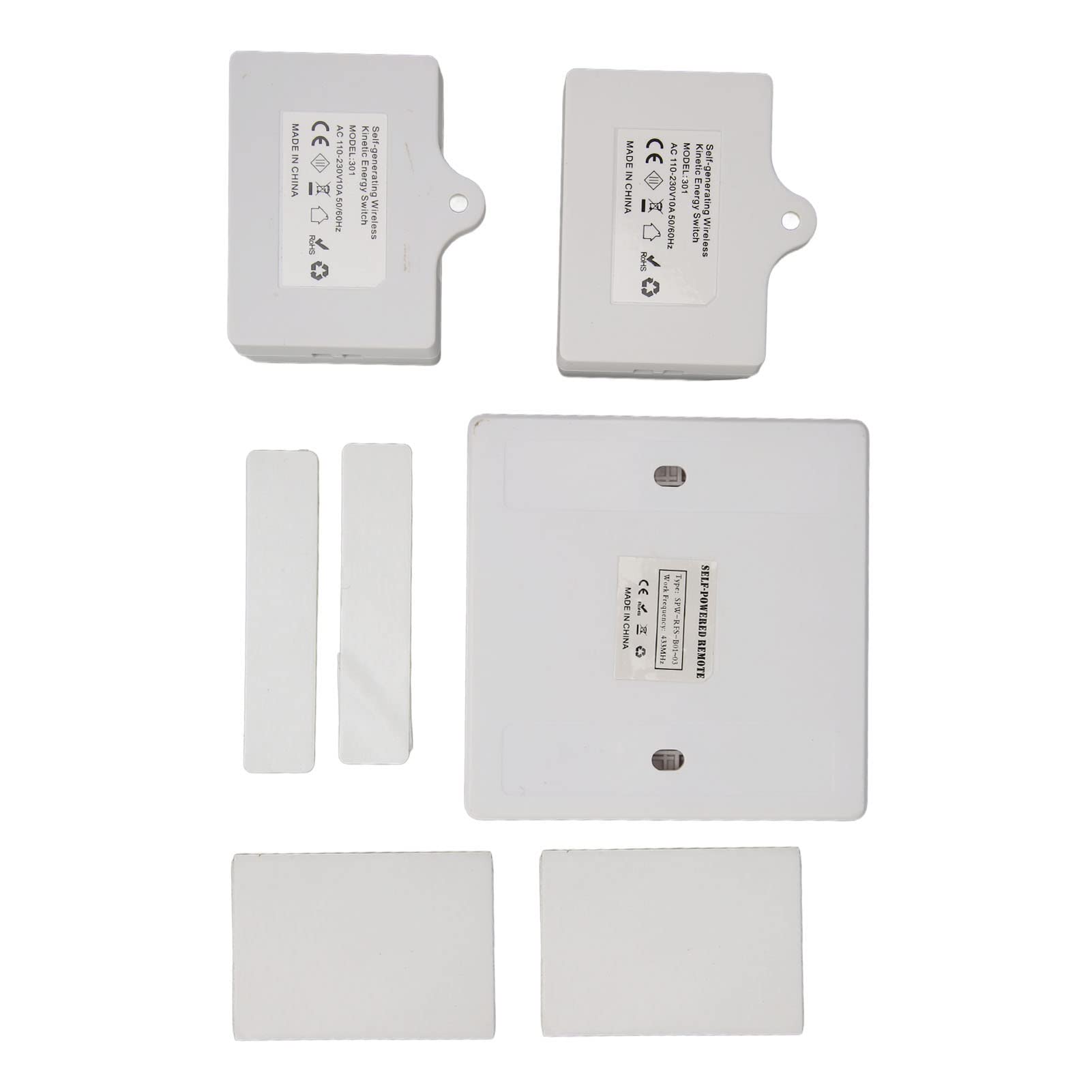 Kit de Interruptor de Luz Inalámbrico Kinetic, Interruptor de Pared No Necesita WiFi, Interruptor de Pared con Control Remoto para Lámpara, Ventilador de Luz de Techo, 10 A de