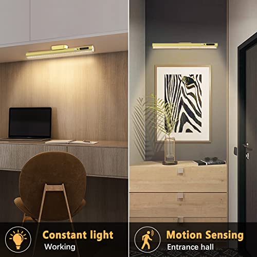 Image of Battery Powered Operated Wall Strip Light with Motion Sensor