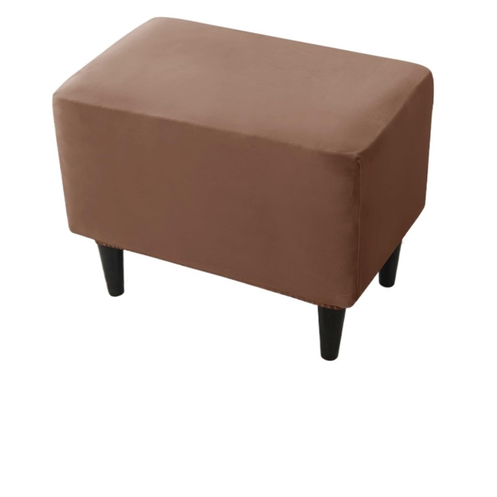 YXINAER Foot Stool Cover Soft Velvet Ottoman Stool Cover(B14 Footstool Cover)