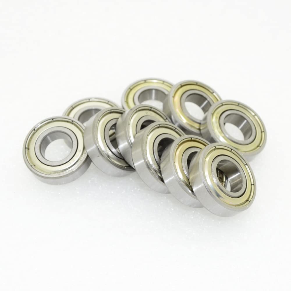 Pnzxi 10pcs 6900ZZ 6900 10x22x6mm Deep Groove Ball Bearings Low Noise Double Shielded Bearing Steel 6900Z