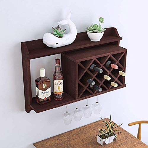 Rayonnage casier à vin fixé au mur pour optimiser l'espace et ranger les verres