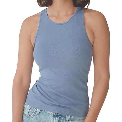 Network Loose High Neck Brami Tank-Top for Women - Built-in