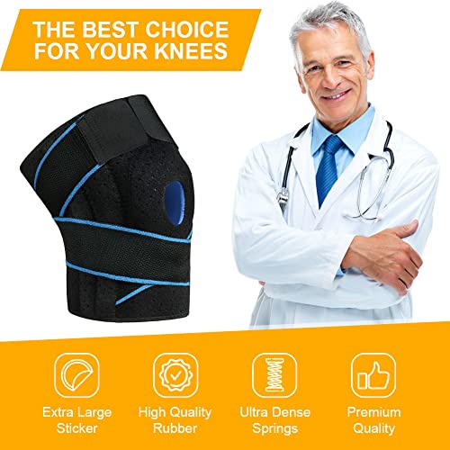 ACWOO Kniebandage Damen Männer,Verstellbare Kniestütze mit Seitenstabilisatoren & Patella Gel Pad, Orthopädische Kniestütze… – Ansicht 3