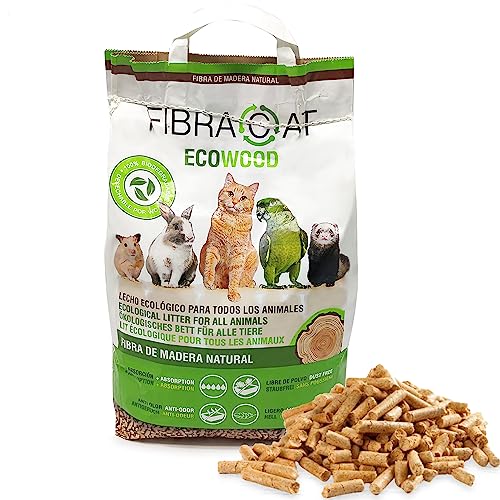 BPS 8L Lecho Higienico Virutas de Madera para Mascotas Serrín para Gato Animales Pequeños Hámster Conejo Loro Ardilla Erizo (Modelo 1) BPS-00103