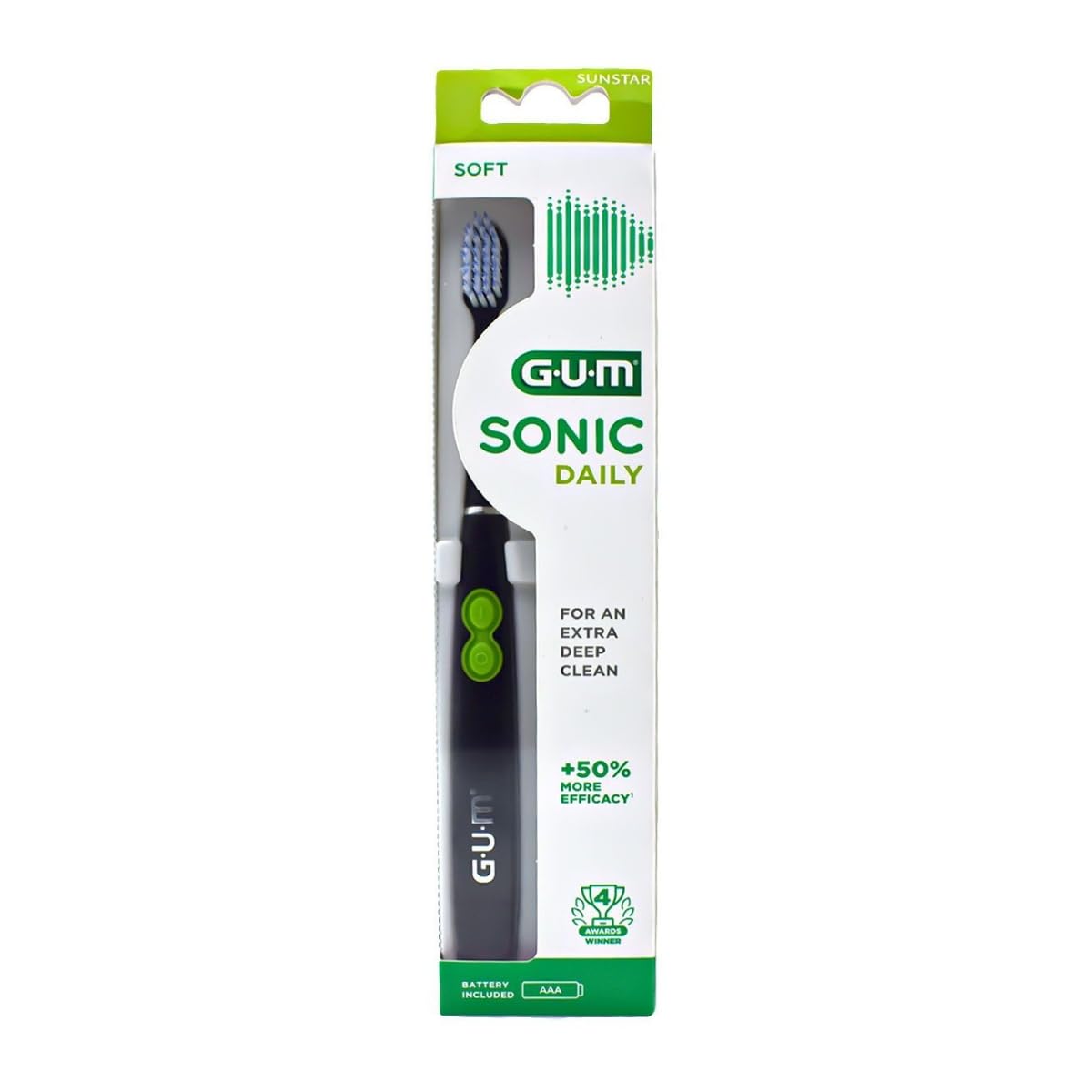 Gum Sonic Daily Soft Brush 4100 Black