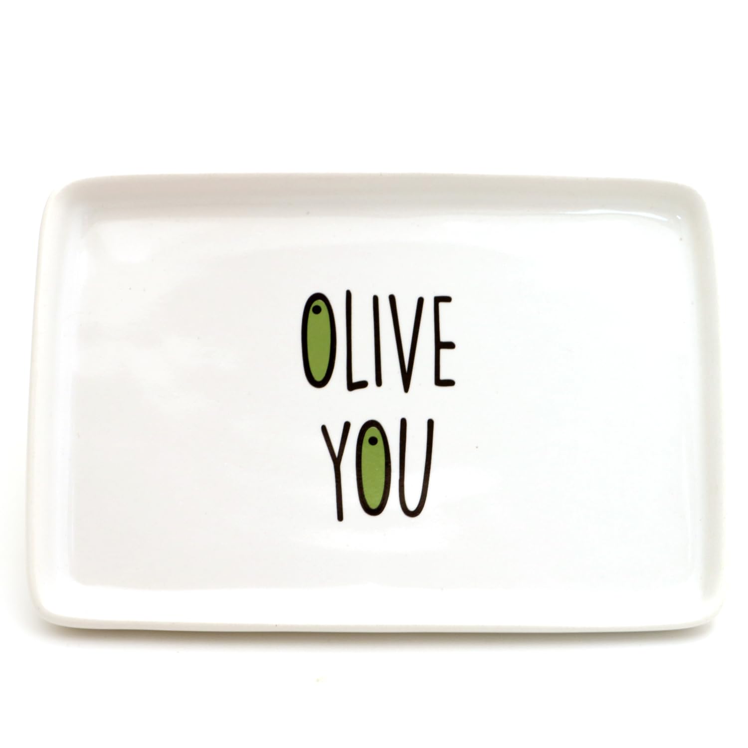Olive Oil Dipping Dish, Olive You, Ceramic, Lennymud by Lorrie Veasey