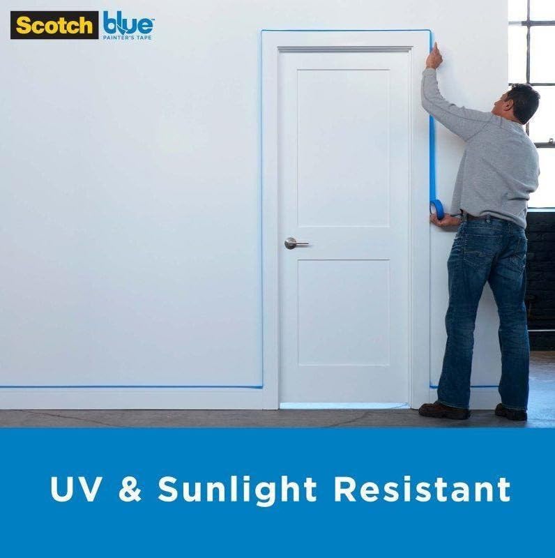 ScotchBlue Original Multi-Surface Painter's Tape, Blue, Paint Tape Protects Surfaces and Removes Easily, Multi-Surface Painting Tape for Indoor and Outdoor Use, 1.41 Inches x 60 Yards, 1 Rolls