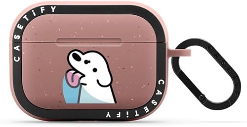 CASETiFY Bounce Airpods Pro (12. generación) - Funda con anillo, color rosa polvoriento mate