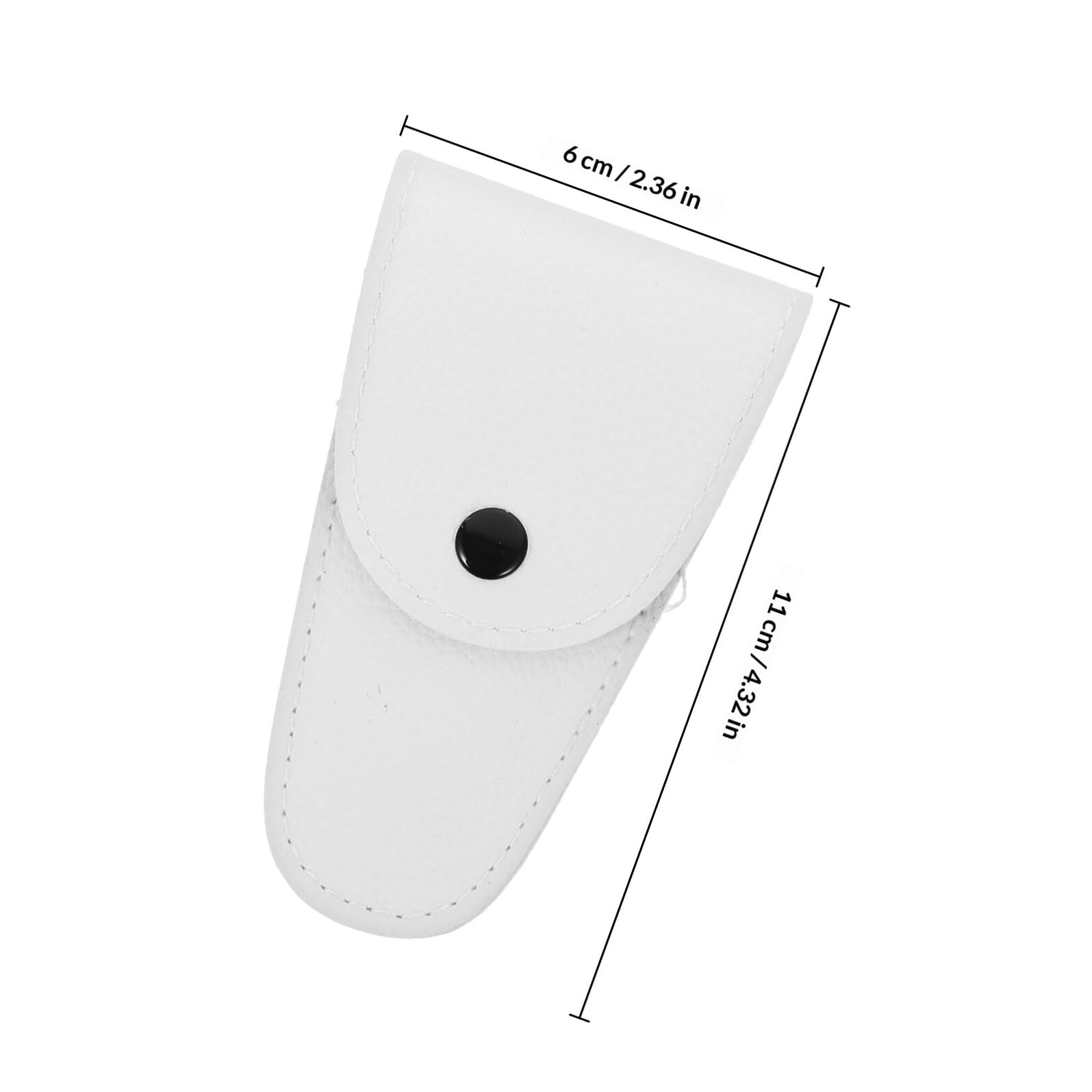 ULTECHNOVO Forbici per Barba 4 Pezzi in Acciaio Inossidabile Pettine Piccolo e Custodia in Pelle Bianca Kit per Rifinitura di Baffi, Naso e Orecchie per Uomini e Parrucchieri